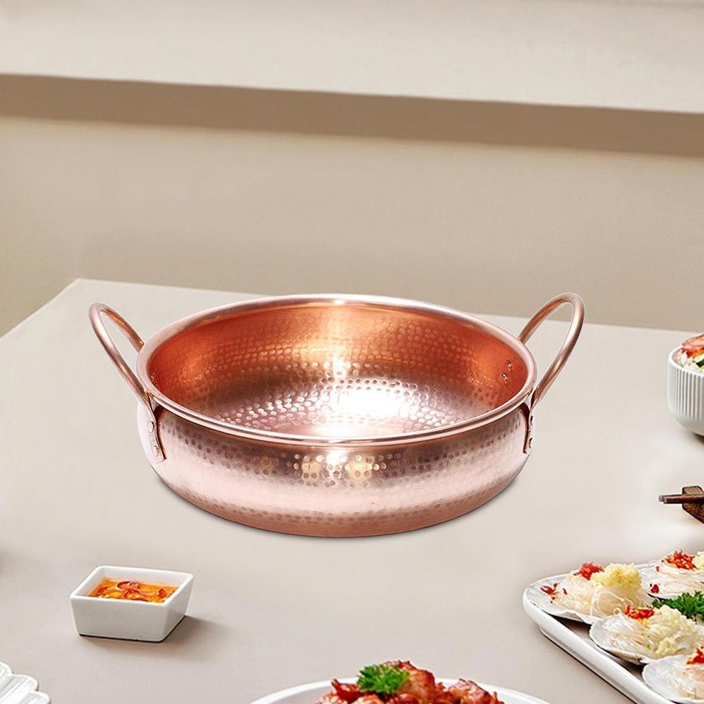 Koperen kom pot pan koken Shabu voor restaurant familiebijeenkomst