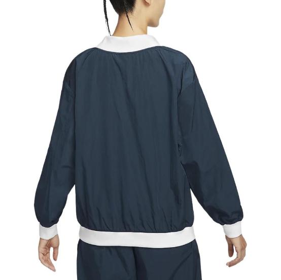 Nike Top Essenziale Sportivo da Donna Largo Tessuto Manica Lunga Scollo a V FV7650-480