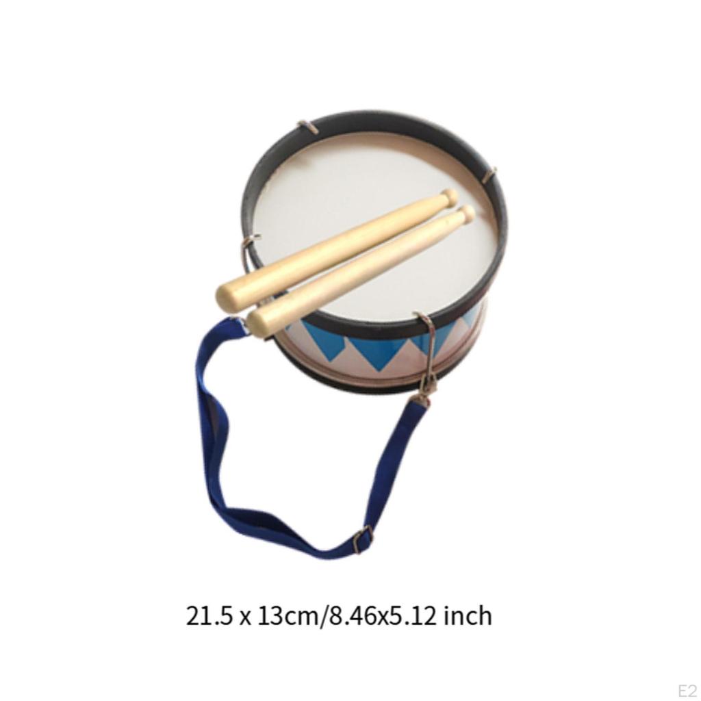 Kids Snare Drum Set Toy 2 Sticks Learning Percussion Instrument Music Art for