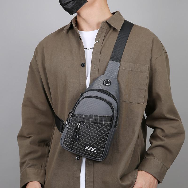 Men's Fashion Chest Bag - Large Capacity Crossbody Sling for Daily Wear, Work & Travel