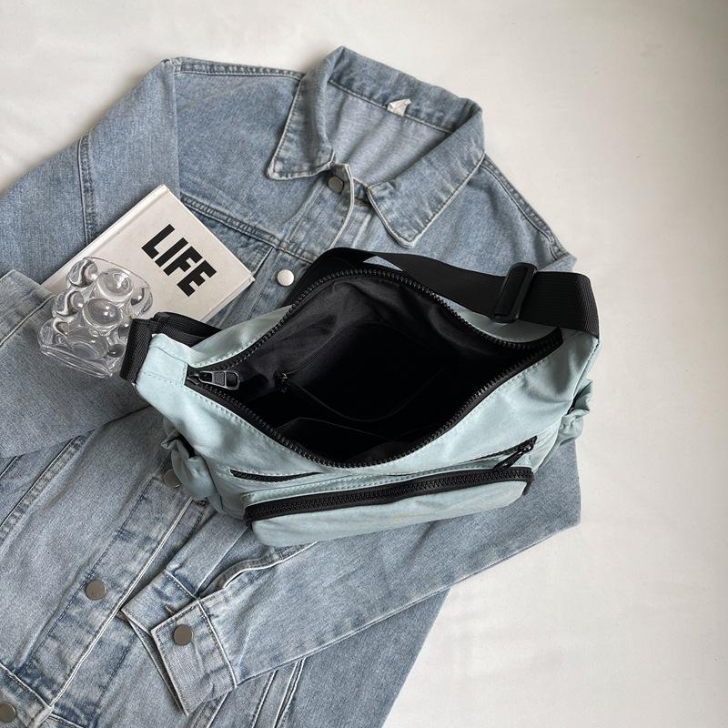 Messenger bag simple shoulder bag casual men's and women's versatile messenger bag bag large capacity fashionable multi-compartment backpack