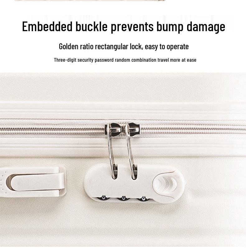 20-Inch Lightweight Women's Leather Carry-On with Silent Wheels and Multi-Functional Design