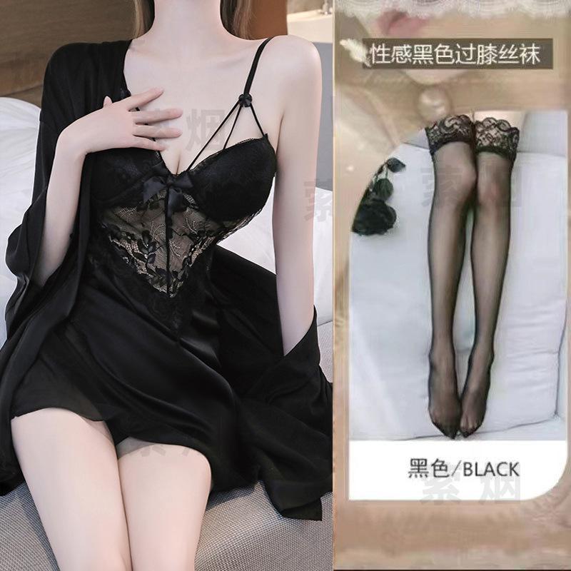 Sexy lingerie sexy lace section uniform seduction perspective passion pure lust nightdress suit