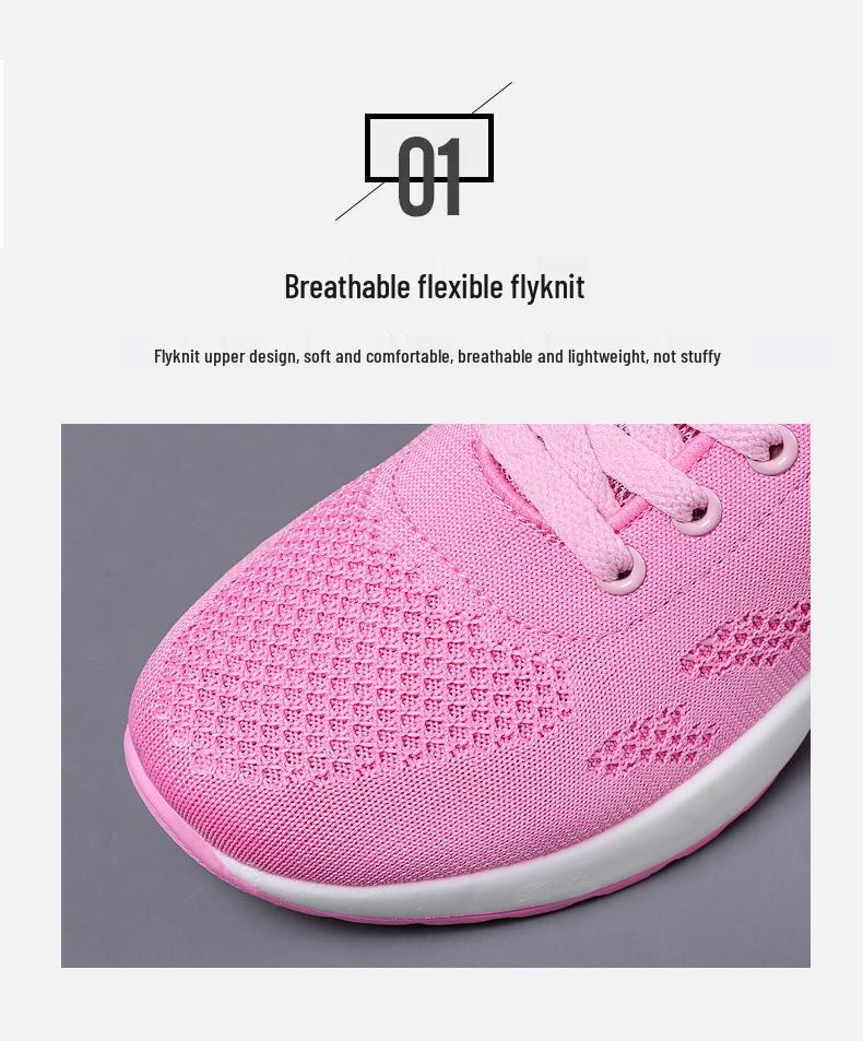 Women's Summer Mesh Air Cushion Lightweight Running Shoes, Soft Sole, Breathable Sports Sneakers.