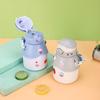 New Cartoon Figure Pot Belly Cup Stainless Steel Children's Thermos Cup Male and Female Students Portable Carrier Cup with Straw
