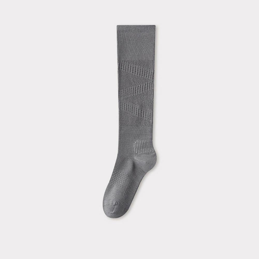 Ultra-thin Pressure Calf Socks Cottoon Mesh Long Socks High Quality Fitness Calf Socks for Women темно серый