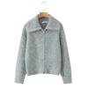 European and American women's clothing, the new slim-fitting and thin foreign-style versatile double zipper lapel knitted cardigan