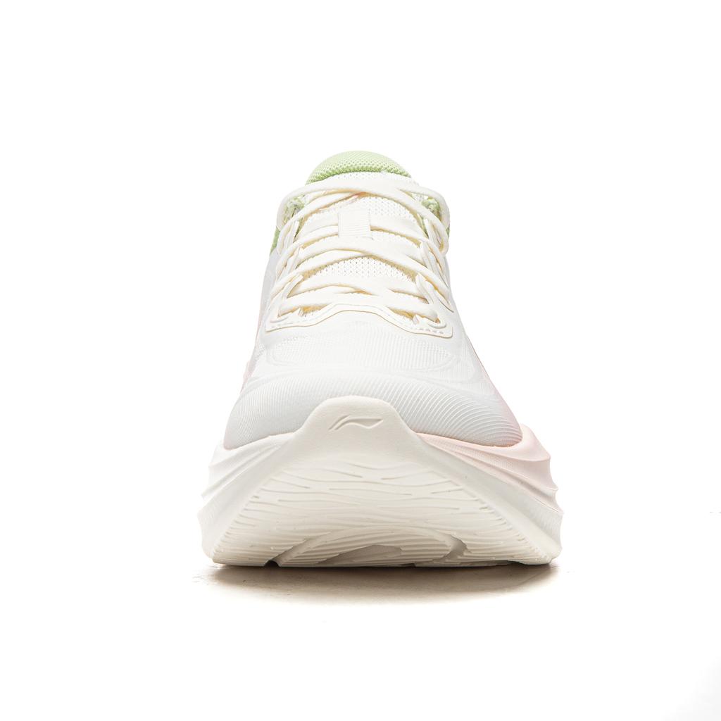 Li Ning Ling Bo 2 Thick Sole Height Increasing Soft Rebound Running Shoes Women Sneakers Cloud-White Pale-Pink Fairy-Green ARSW042-1