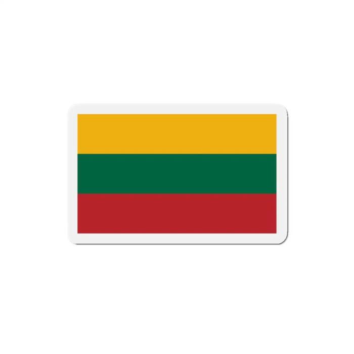 Aimant Drapeau Lituanie - Multicolore - 8 Cm - 50 Pièces - Résine Synthétique - Mixte