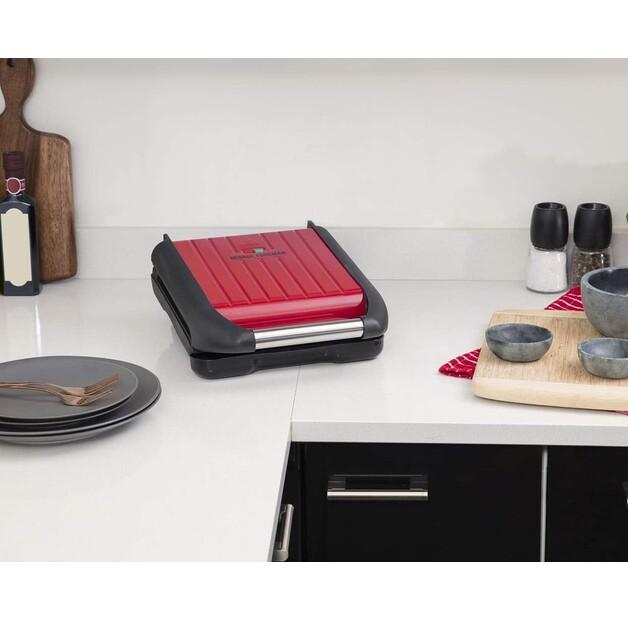 Контактный гриль George Foreman Steel Compact Fitness rot (25030-56)