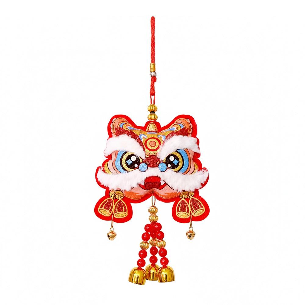 Flocking Lucky Bag Pendant Bell Tassels Spring Festival Pendants Door Window Wall Decor