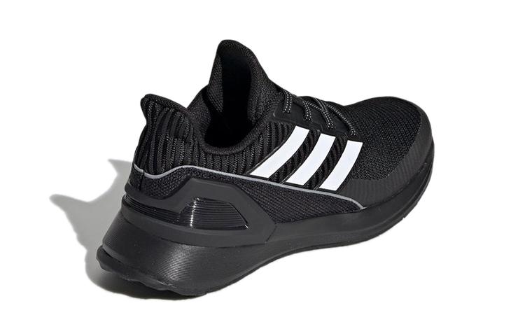 adidas Rapidarun Knit El C Comfortable Breathable Low Top Kids' Running Shoes Black Children Aged 3 7 Years Old EE7639