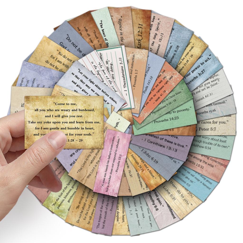 50 Bible Quotes Graffiti Stickers Personalized Creative Decorative Water Cup Tablet Stickers