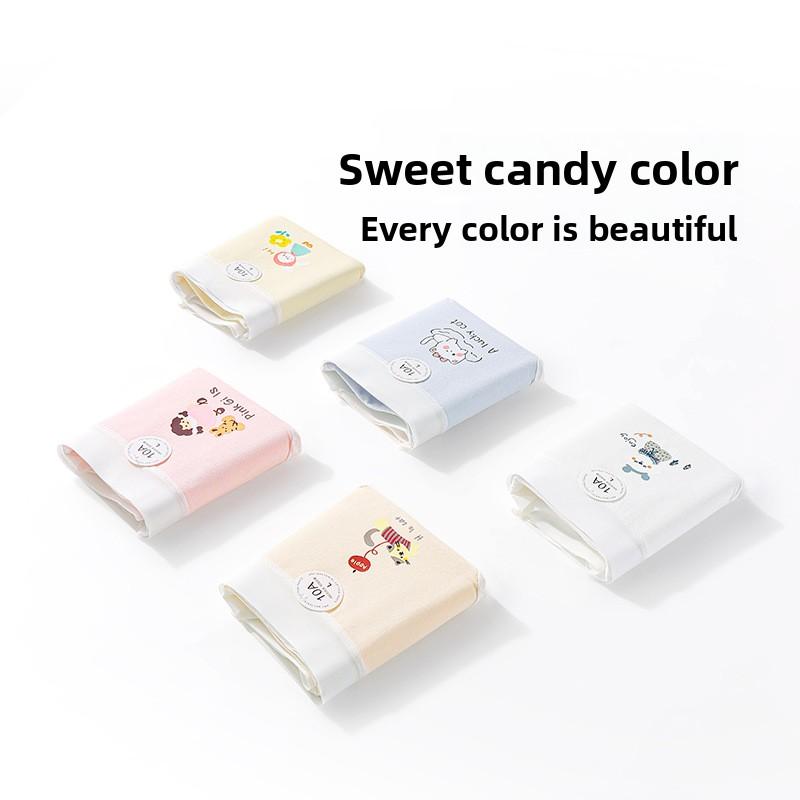 Ladies Spring and Autumn Sweet Cartoon Print Pure Cotton 10A Antibacterial Crotch Skin Breathable Briefs