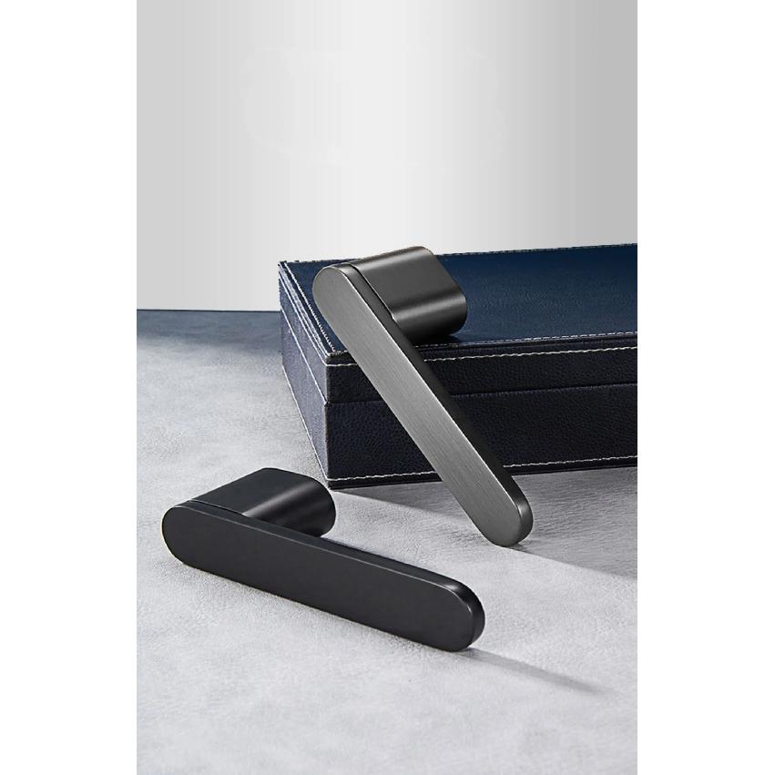 Bedroom Silent Magnetic Suction Door Lock Zinc Alloy Security Door Locks Indoor Wooden Door Handle Lockset Furniture Hardware