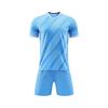Customizable Soccer Jersey Set Men Women Kids Training Match Sport Uniform Breathable Synthetic Fabric