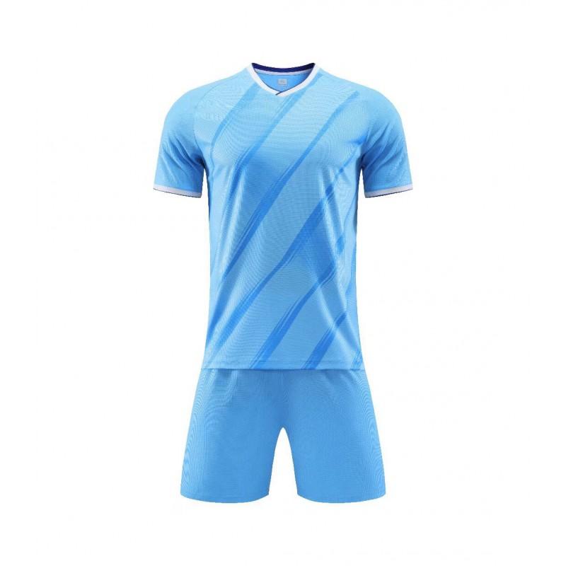 Customizable Soccer Jersey Set Men Women Kids Training Match Sport Uniform Breathable Synthetic Fabric