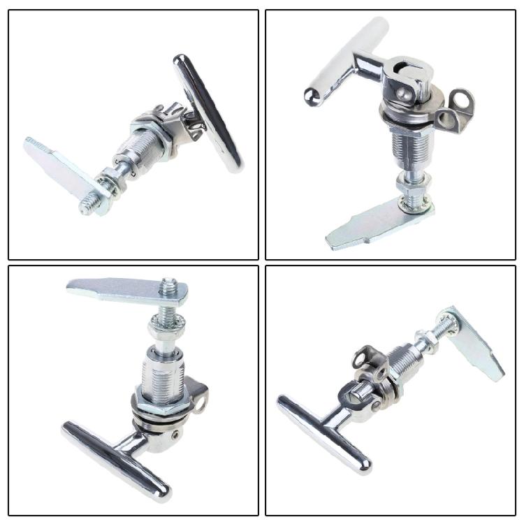 T Handle Door Latchs Lock, Foldable with 7mm Range Adjuster Easy Installation Suitable for Secure Closure Door Fastening