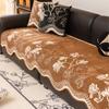 New All Seasons Retro Chenille Flowers Sofa Cover Non-Slip Couch Slipcover Protector Universal Irregularity Sofa Cushion