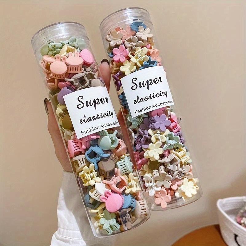 1 Box of Random Color Cute Colorful Hair Clips Female Forehead Princess Hair Clip Bangs Clip Mini Small Hair Clip Headwear