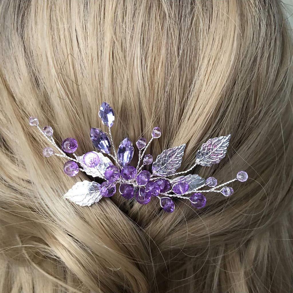 Elegant Women's Hairpin Gold Silver Leaf Pearl Hair Comb Korean Style Jewelry Wedding Hair Accessories For Girls New Year Gifts