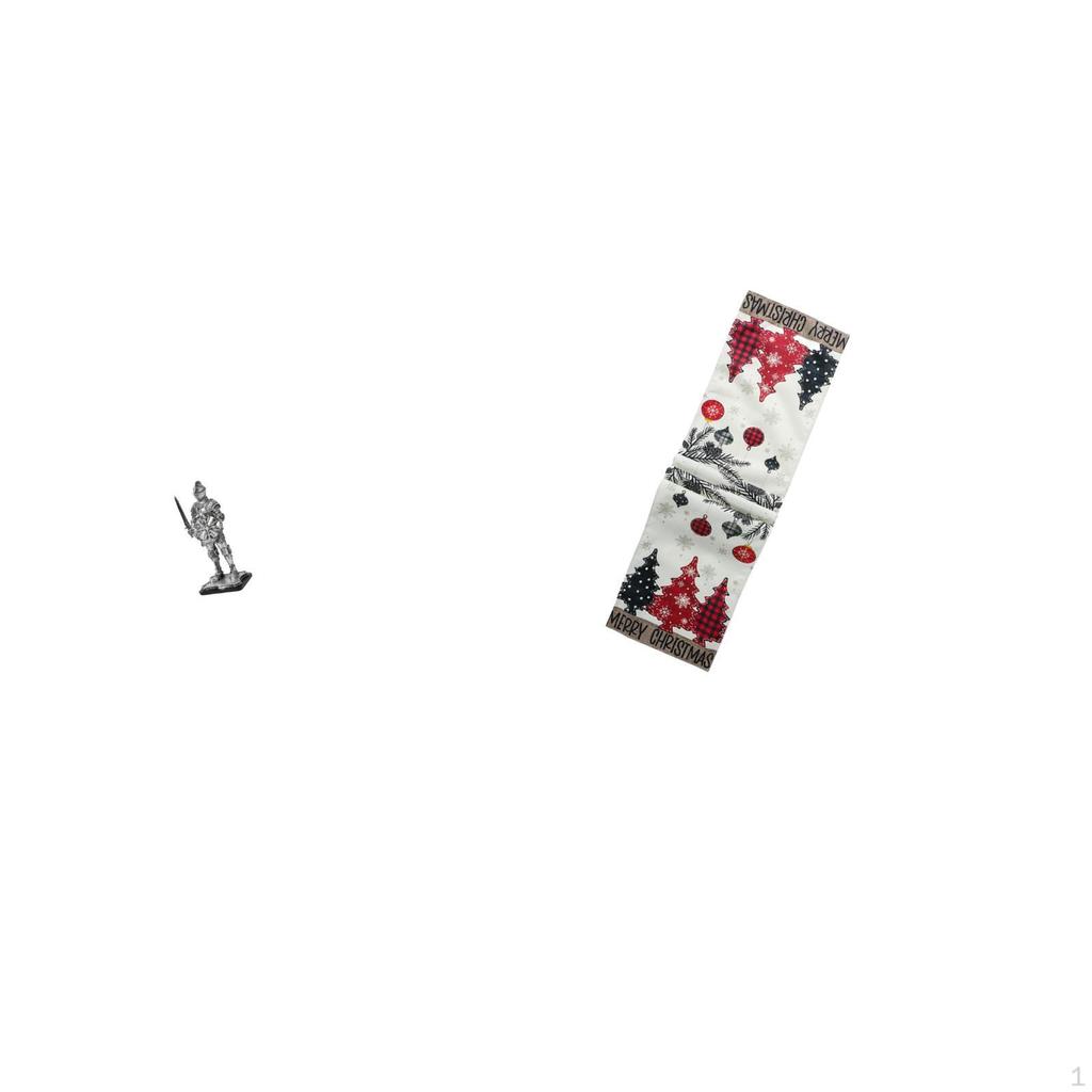 Vintage Knight Tabletop Ornament And Seasonal Christmas Table Runner for Entryway Office Desk