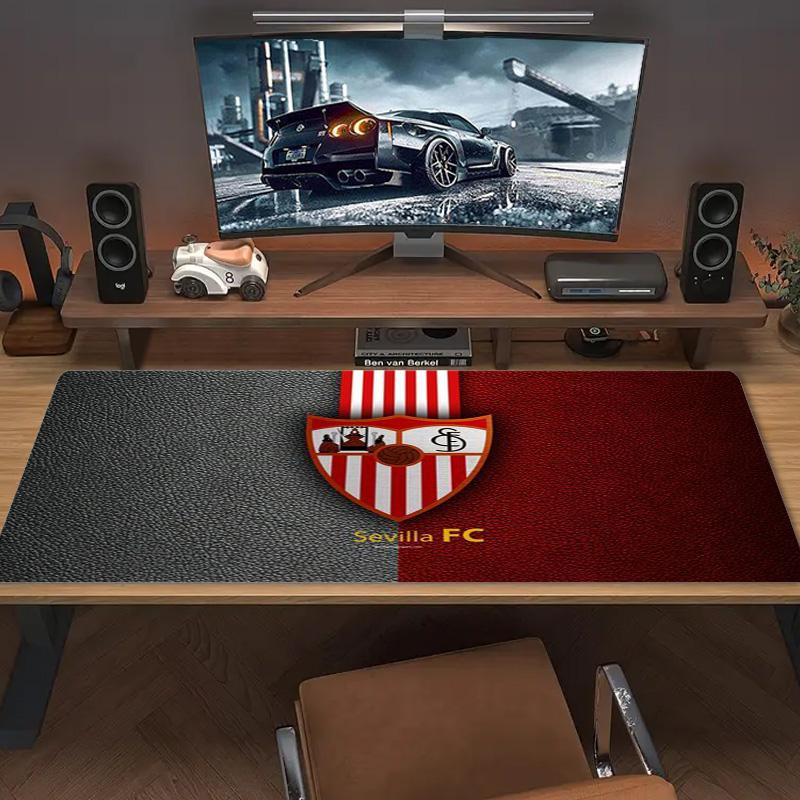 Sevilla FC Color Mouse Pad Large Gaming Table Cushion Non-slip Laptop Tablet Big Mousepad XXL Mat Mini PC Playmat With Lock Edge