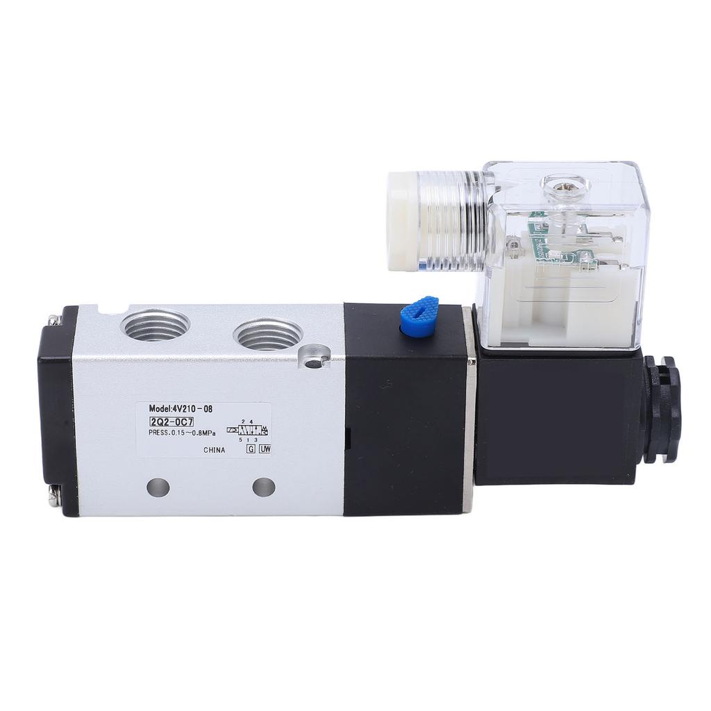 Electric Solenoid Valve Pneumatic Air Switch 2 Position 5 Way for Machine Equipment DC12V