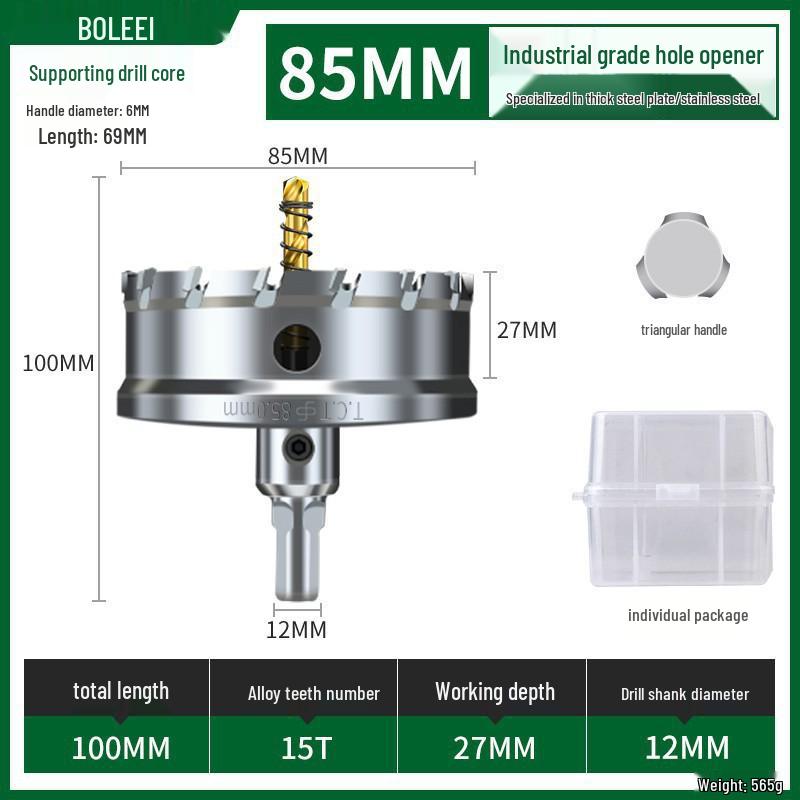 Metal için Çok Fonksiyonlu Süper Sert Paslanmaz Çelik Delik Zımbalama Matkap Ucu