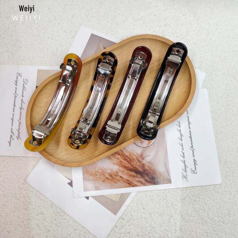 Retro High-Class Acetate Spring Clip for Versatile Women's Updo & Ponytail Hair Styling