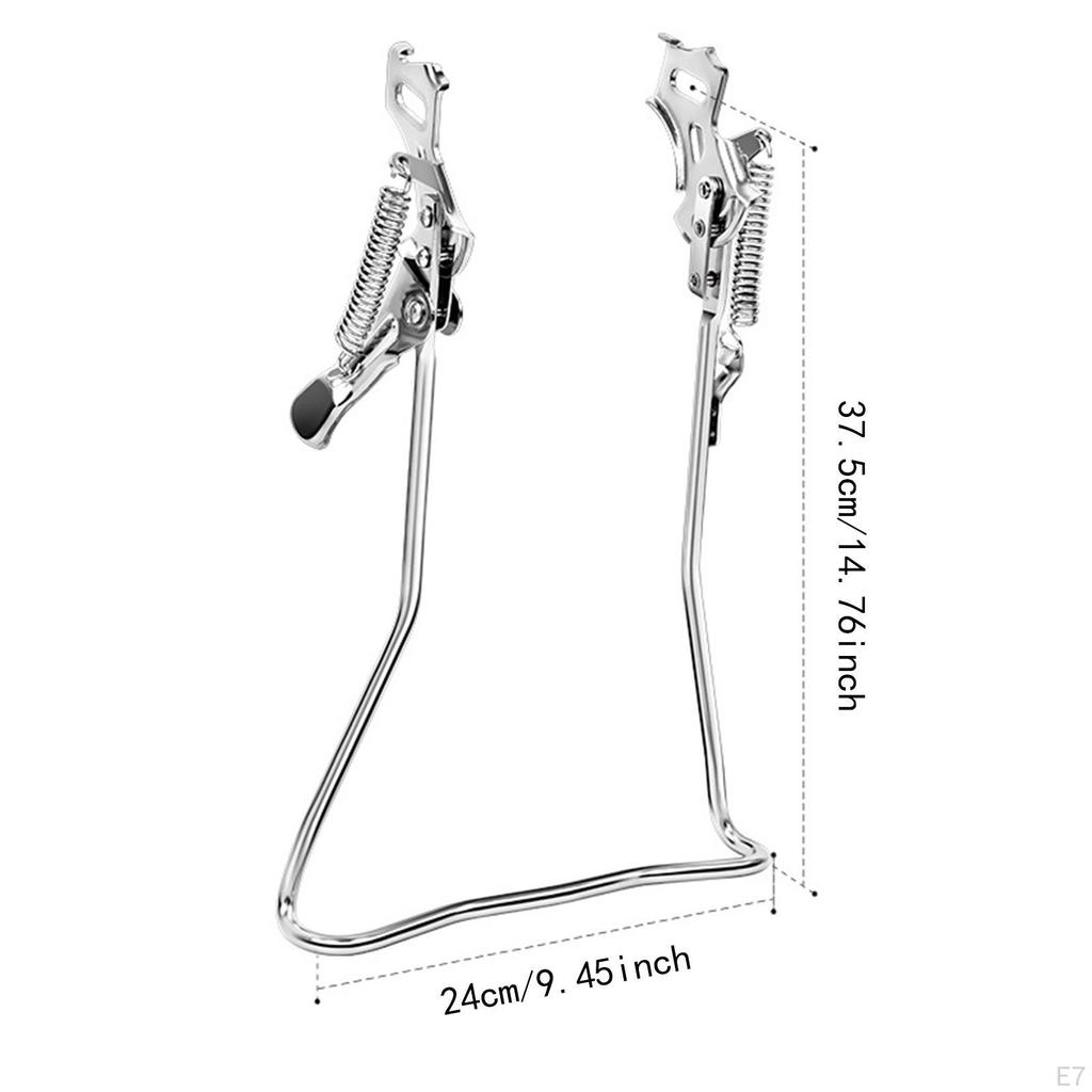 Stand Kickstand Frame Retro Supplies Adjustable Parking Rack Bike Double Foot for Cruiser