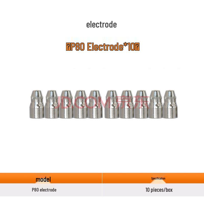 Jasic P80 Plasmaschneider Düse Elektrode mit LGK100/120 Brennerhaube und Zubehör