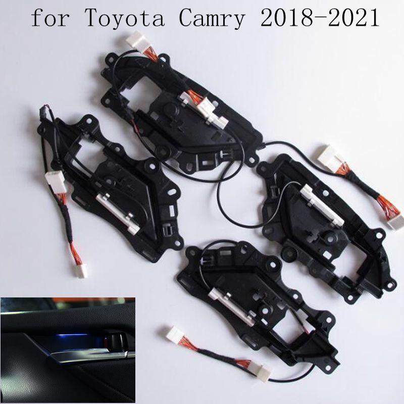 Car Interior LED Decorative Light Center Console Atmosphere Light Blue For Toyota Camry 2018 Accessories