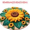 Soft Sunflower Mat Special-shaped Flower Carpet Door Gasket  for Living Room Tea Table Bedside