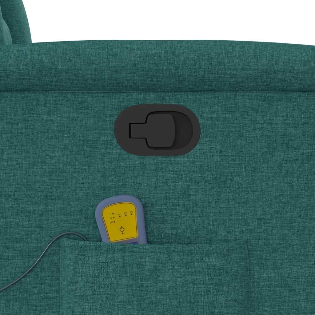 Massage Chair Dark Green Fabric