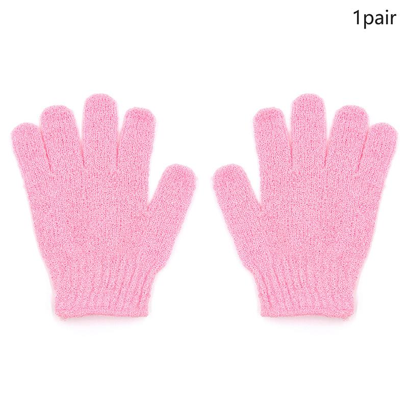1Pair Exfoliating Gloves Bath Sponge Body Dead Skin Remover Bathroom Shower Brush Massager Scrub Exfoliator Magic Bathing