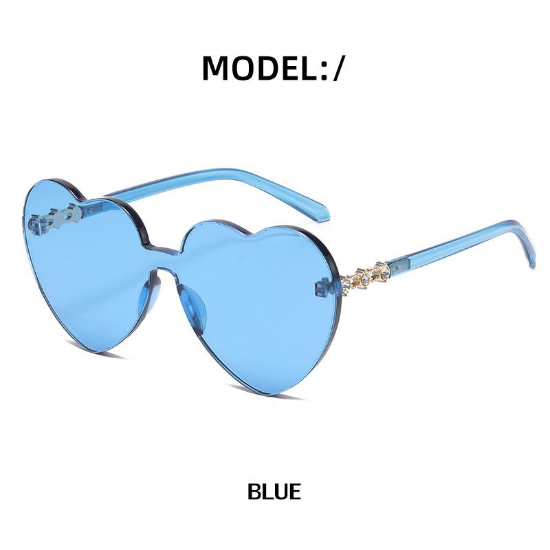 Personality Peach Heart Love Sunglasses Female Feeling Birthday Party Decoration Sunglasses Male Tide