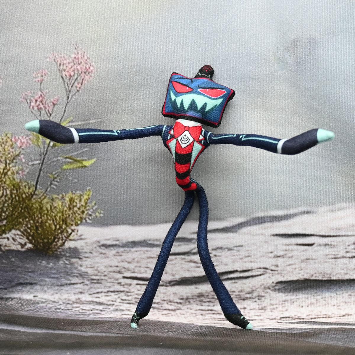 Адский Босс Аниме Косплей Мягкие Куклы подвижное Абстрактное Тело Проволочный Скелет Реквизит на Хэллоуин Ручная работа 28cm