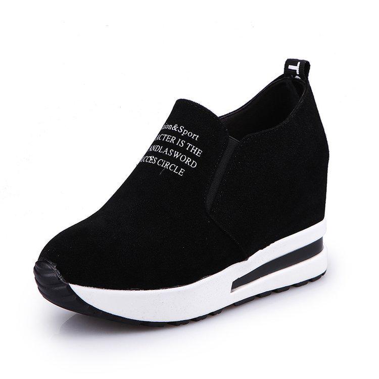 Four Seasons New Inner Height Increase Casual Platform Student Single Shoes