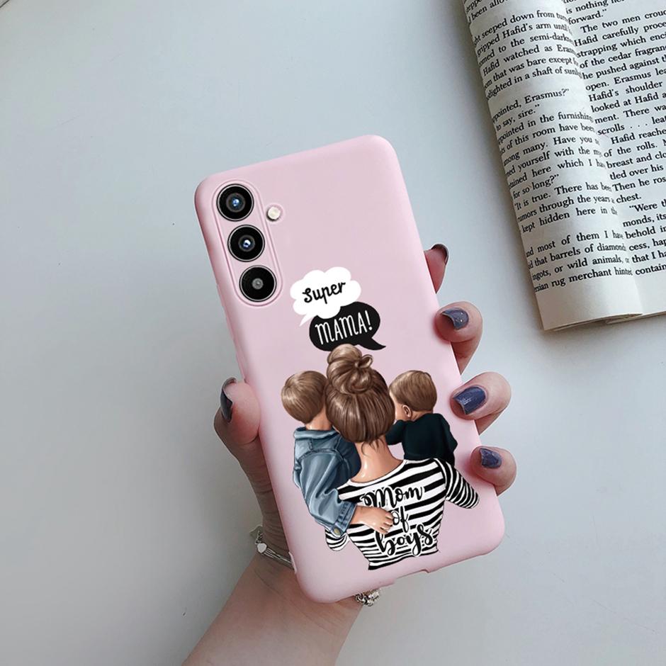 Cover Case For Samsung A34 5G Phone Shell On Samsung Galaxy A54 5G Back Cover Girl Silicone Soft Casing Shockproof Bumper Fundas
