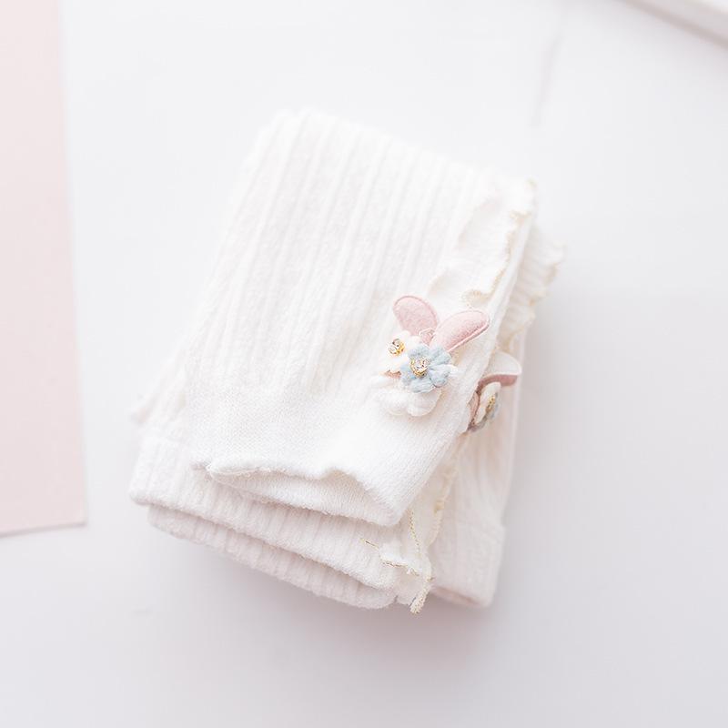 Cute Cotton Baby Leggings: Spring/Autumn Thin Style Footed Tights for Small/Medium Kids