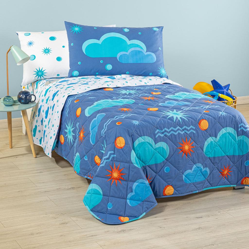 Copriletto Primaverile Magica Notte Cotone 80 gr/mq