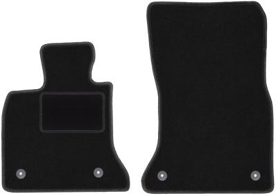 Alfombrillas delanteras negras para: BMW Serie 5 GT F07 liftback (2009-2017)