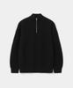 UNIFORM BRIDGE Half Zip-Up Knit Black