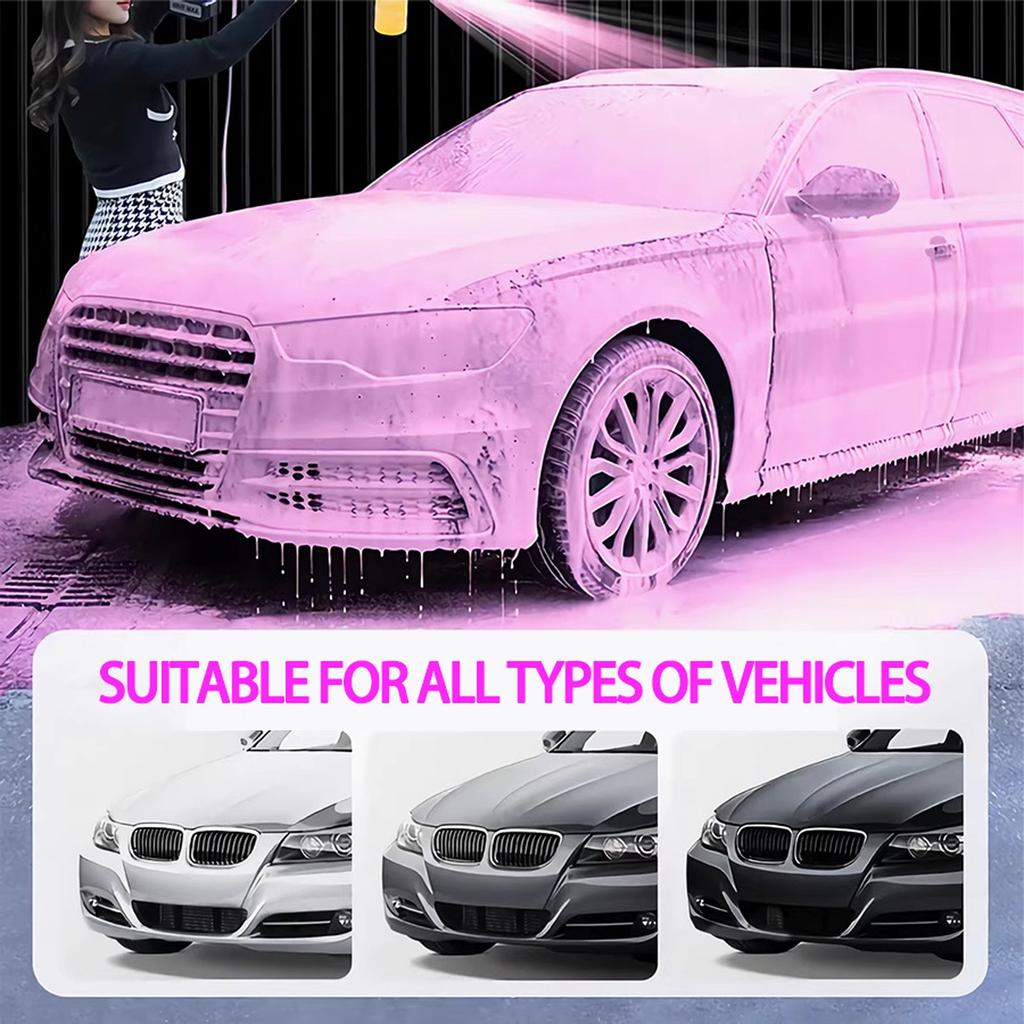 Bubble Car Wash Liquid Car Motorcycle Pre-wash Wash High Concentration High Foam Strong Decontamination Detergent 100ml