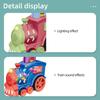 Children Electric Laying Domino Train Automatic Card Casting Brick Block Set Creative Parent-Child Interactive Education Diy Toy