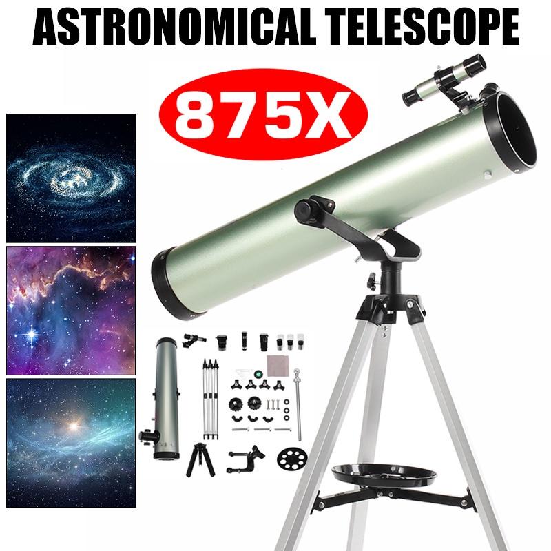 875X Astronomical Telescope HD Zoom Monocular with Tripod Refractive Space Eyepieces Telescopio Outdoor Travel Spotting