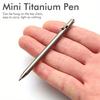 Penna Mini Compatta Titanio Puro Bolt Pen Portachiavi Portatile Penna a Sfera Regalo per Feste per gli Ospiti