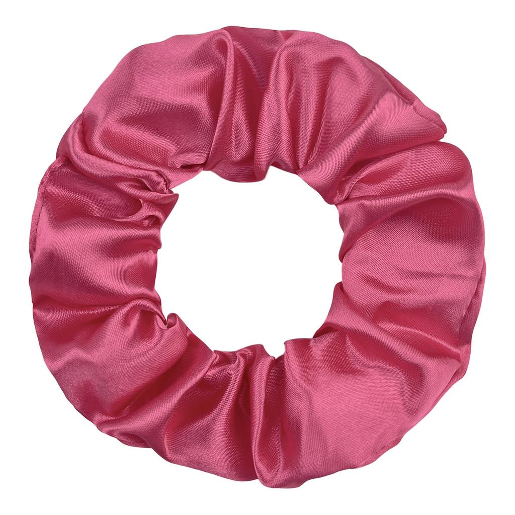 Seidensatin Scrunchies Damen Einfarbig Haargummi Elegant Pferdeschwanzhalter Gummiband Elastisches Haarband Haaraccessoires