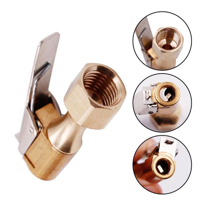 Universal Brass Tire Inflation Nozzle Connector Quick Release Fitting For Emergency Car Motorcycle And Bike Air Pumps Use